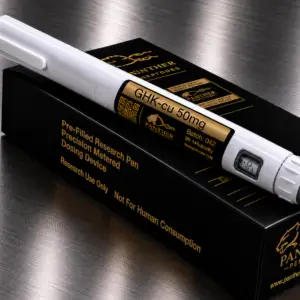 GHK-Cu 50mg disposable research pen by Panther Peptides